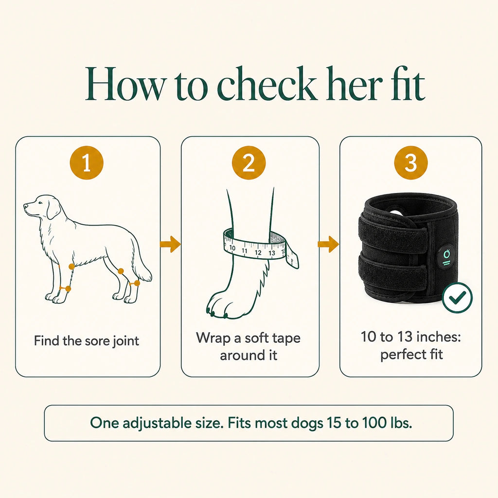Red + Near-Infrared Leg-Joint Wrap for Arthritic Dogs